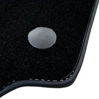 Black Floor Mats for Ferrari 458 GT2 (2012-2015) with Bordeaux Nappa Leather