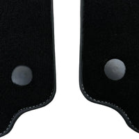 Black Floor Mats for Ferrari 458 GT2 (2012-2015) with Crema Nappa Leather