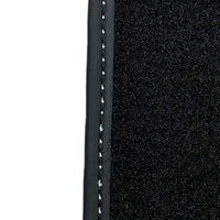 Black Floor Mats for Ferrari 458 GT2 (2012-2015) with Crema Nappa Leather