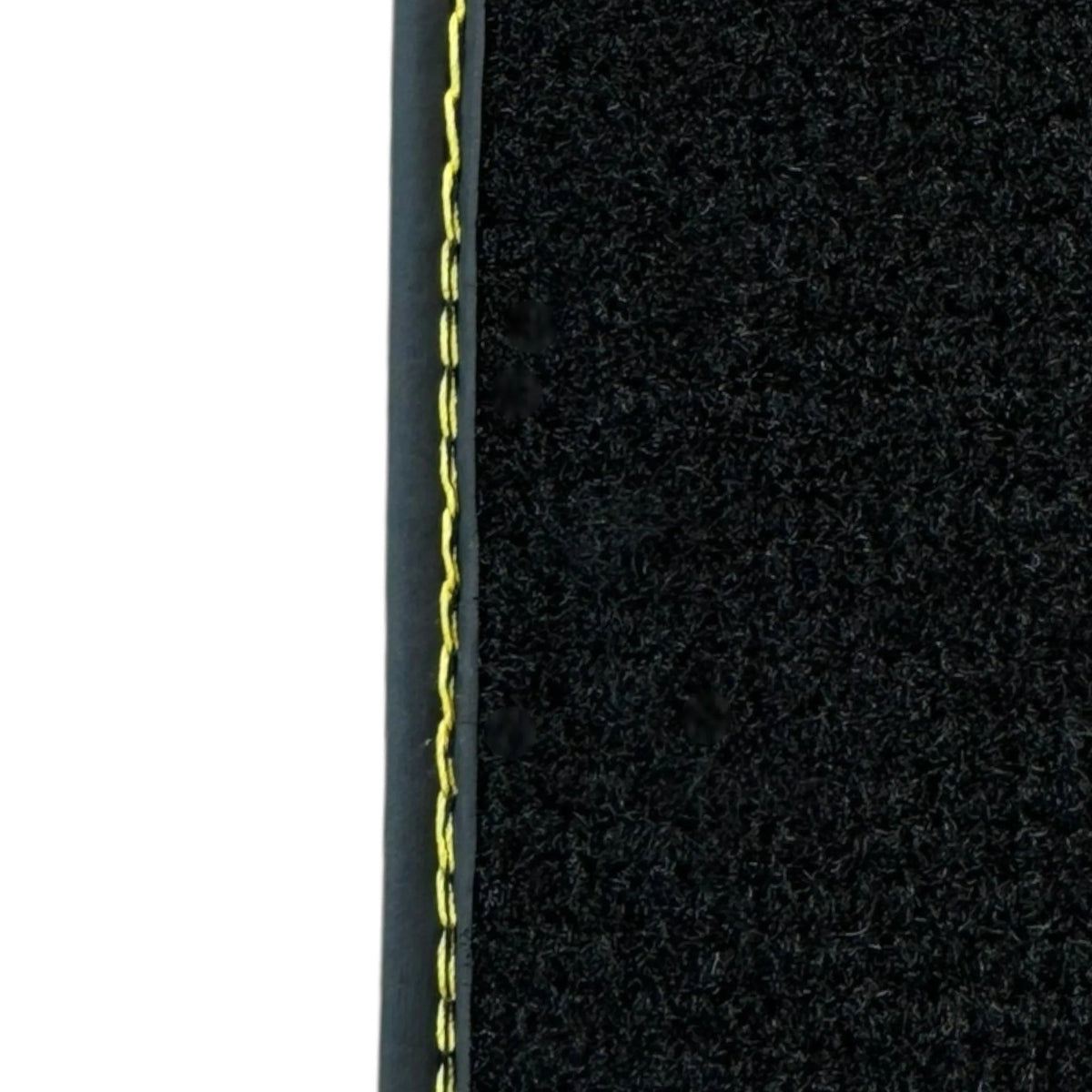 Black Floor Mats for Ferrari 458 GT2 (2012-2015) with Yellow Leather
