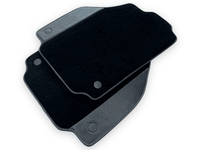 Black Floor Mats For Ferrari 458 Italia 2009-2015 With Carbon Fiber Leather - AutoWin