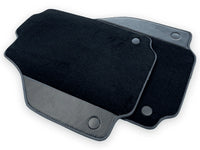 Black Floor Mats For Ferrari 458 Italia 2009-2015 With Carbon Fiber Leather - AutoWin