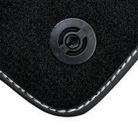 Black Floor Mats for Ferrari 458 Spider (2012-2015) with Crema Nappa Leather | Italian Edition - AutoWin