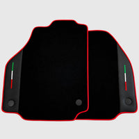 Black Floor Mats for Ferrari 458 Italia (2009-2015) With Leather