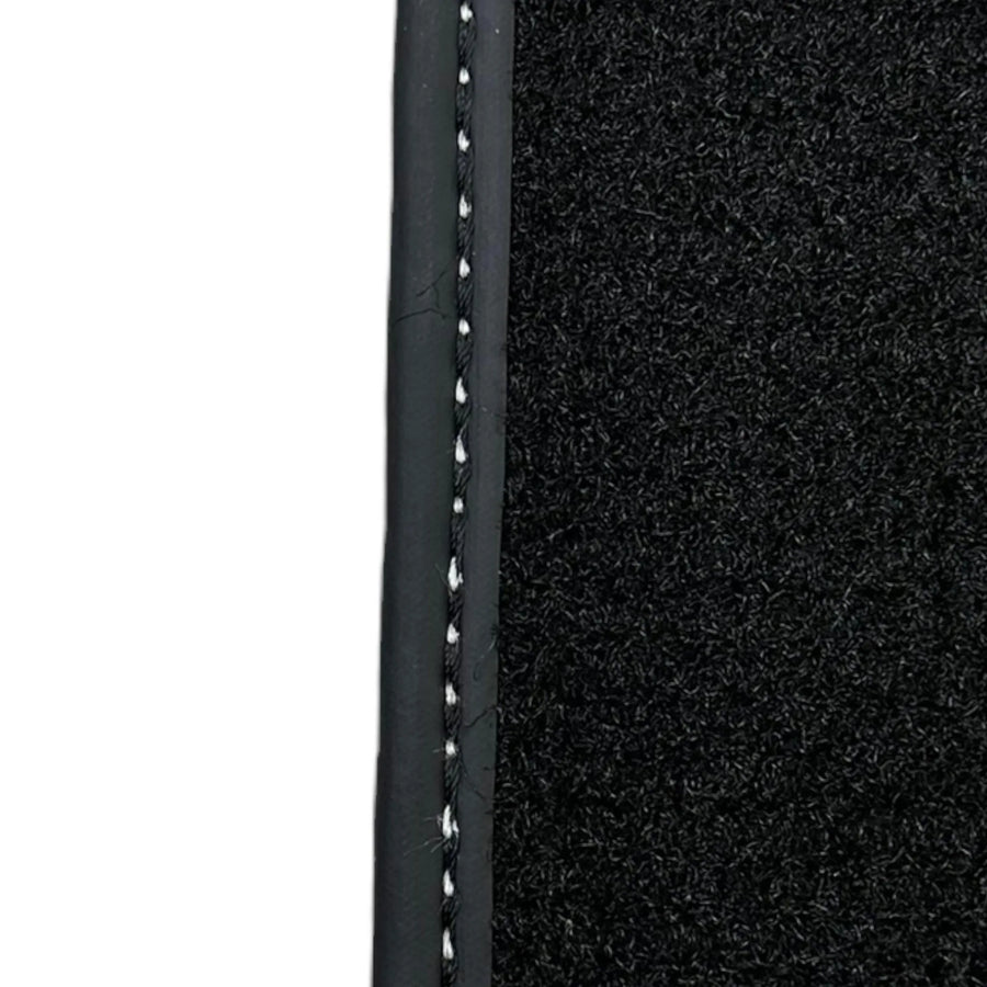 Black Floor Mats for Ferrari 458 Spider (2012-2015) with Crema Nappa Leather | Italian Edition - AutoWin