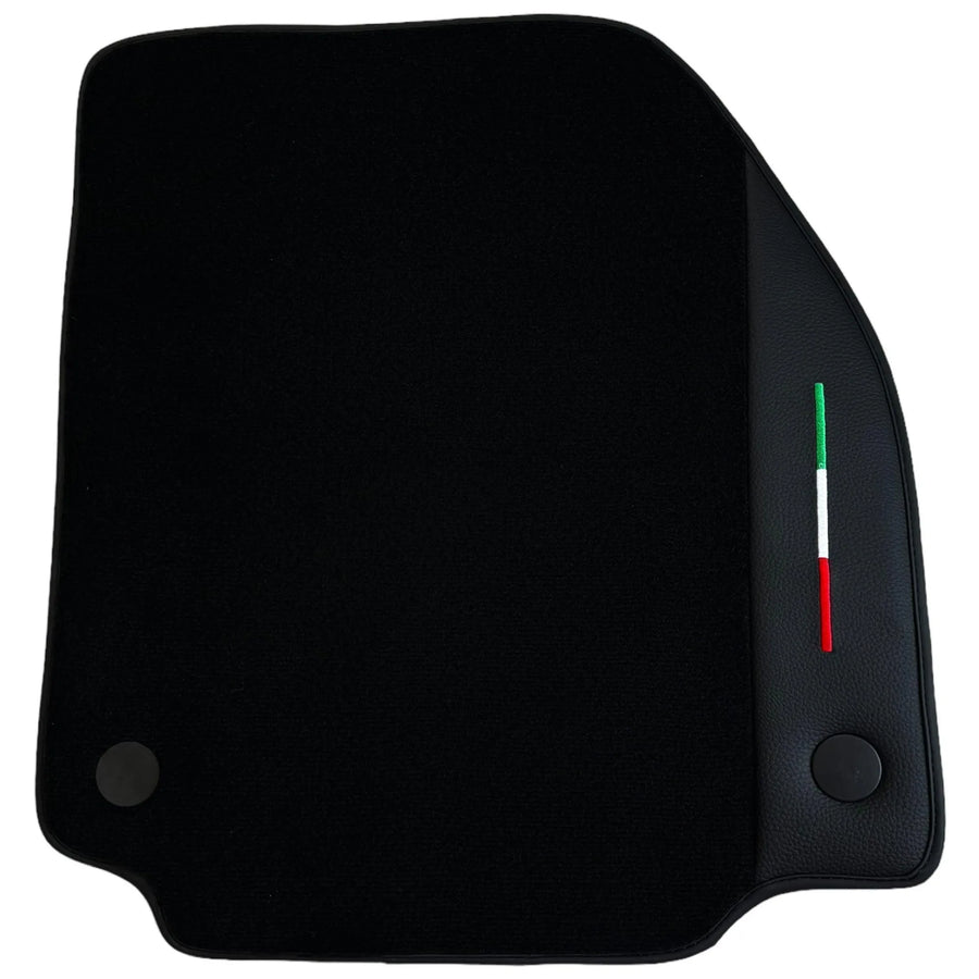 Black Floor Mats for Ferrari 458 Spider (2012-2015) With Leather