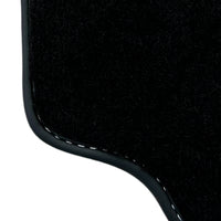 Black Floor Mats for Ferrari 488 Pista Spider (2019-2021) with Beige Tradizione Nappa Leather