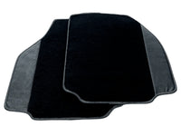 Black Floor Mats For Ferrari 488 Pista Spider 2019-2021 With Carbon Fiber Leather