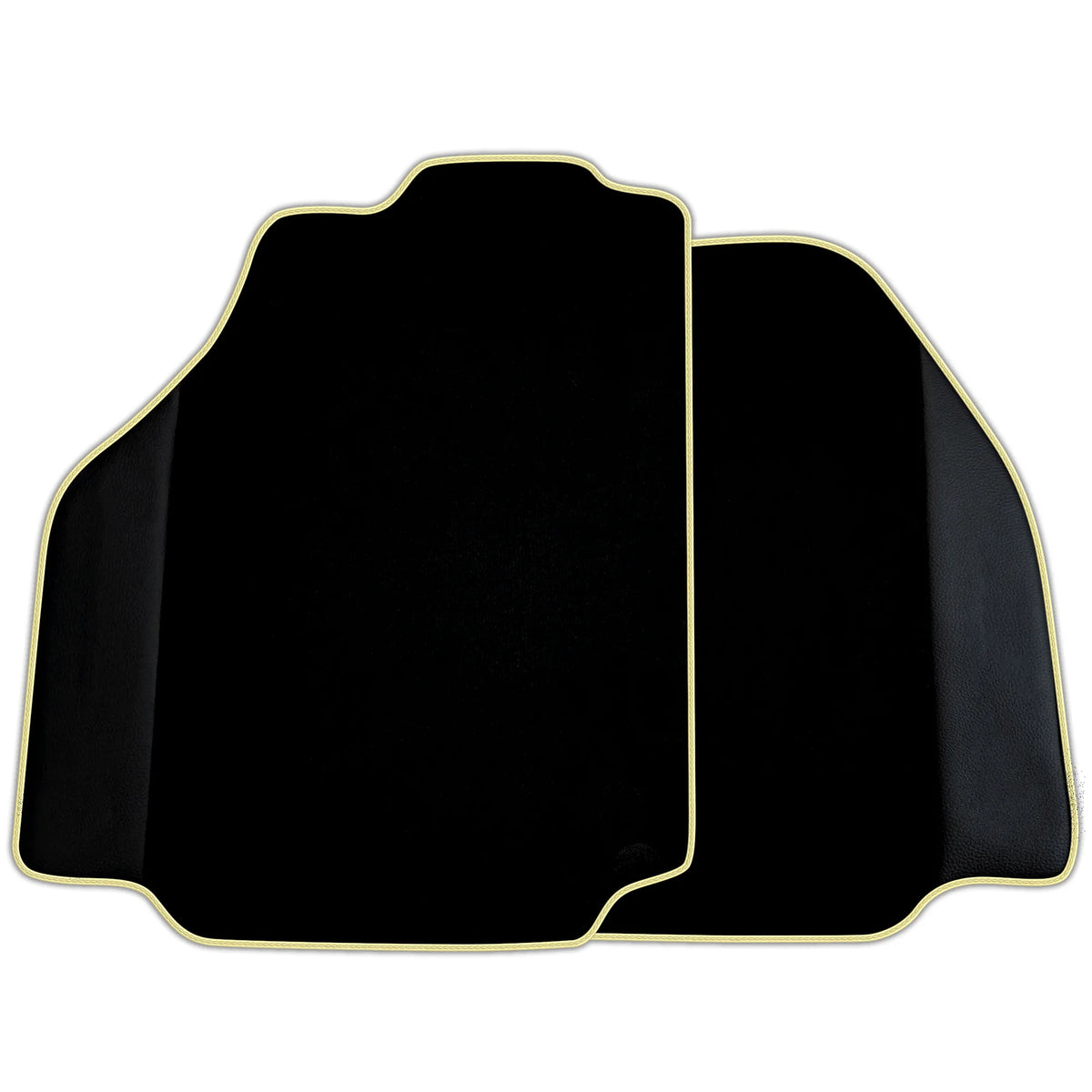Black Floor Mats for Ferrari 488 Pista Spider (2019-2021) with Leather | Various Trim Colors
