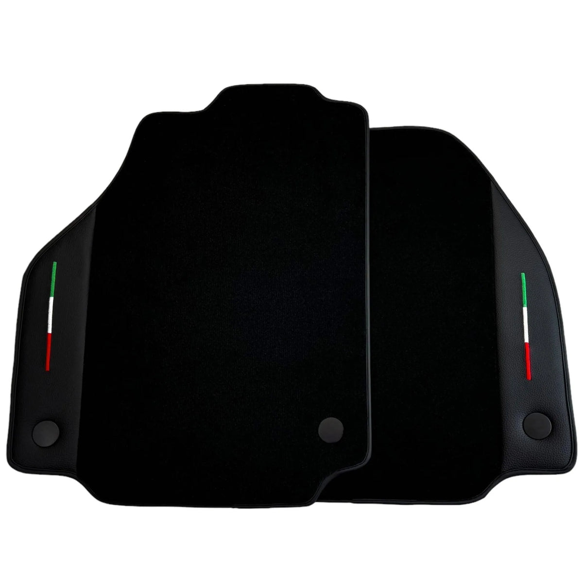 Black Floor Mats for Ferrari 488 Spider (2016-2022) with Leather
