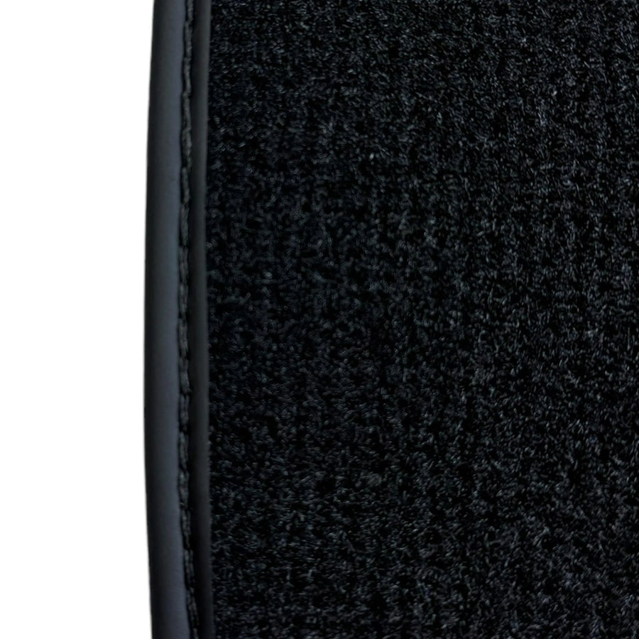 Black Floor Mats For Ferrari 612 Scaglietti 2005-2011 Italian Edition with Leather - AutoWin