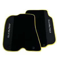 Black Floor Mats for Ferrari 812 GTS (2019-2023) with Leather - AutoWin