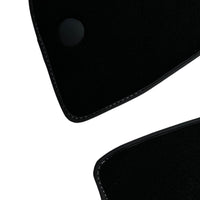 Black Floor Mats for Ferrari 812 GTS (2019-2023) with Red Alcantara Leather - AutoWin