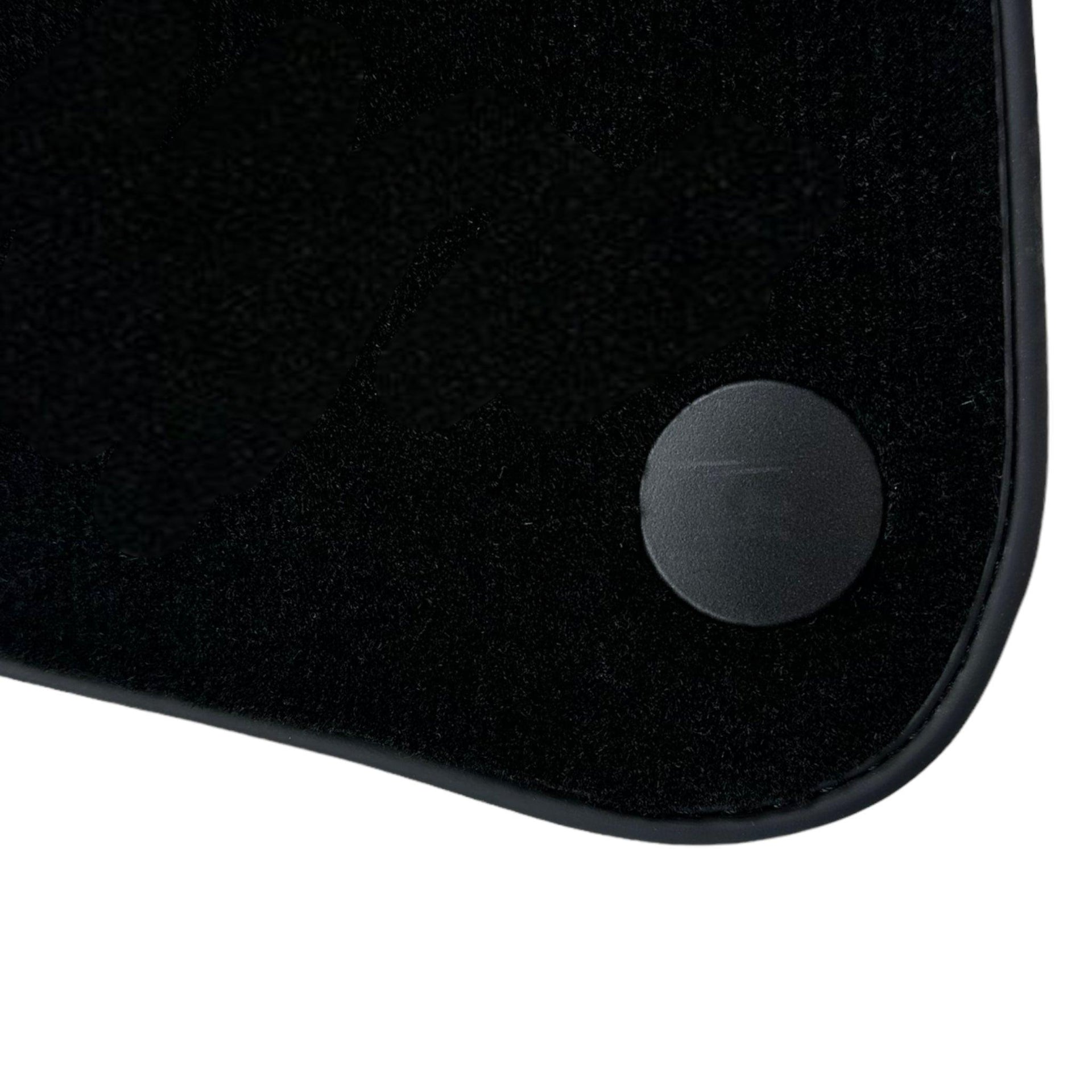 Black Floor Mats For Ferrari California T 2015–2018 with Brown Leather - AutoWin