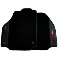 Black Floor Mats for Ferrari F8 Spider (2019-2023) with Leather
