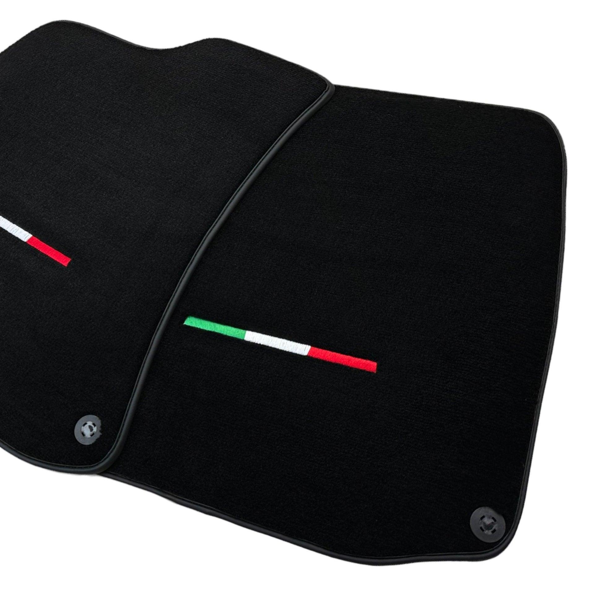 Black Floor Mats For Ferrari Portofino (2018-2023) Italian Edition - AutoWin