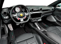 Black Floor Mats for Ferrari Portofino (2018-2023) with Leather