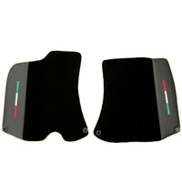 Black Floor Mats For Ferrari Portofino (2018-2023) With Leather and Beige Trim