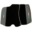 Black Floor Mats for Ferrari Roma (2021-2024) with Leather