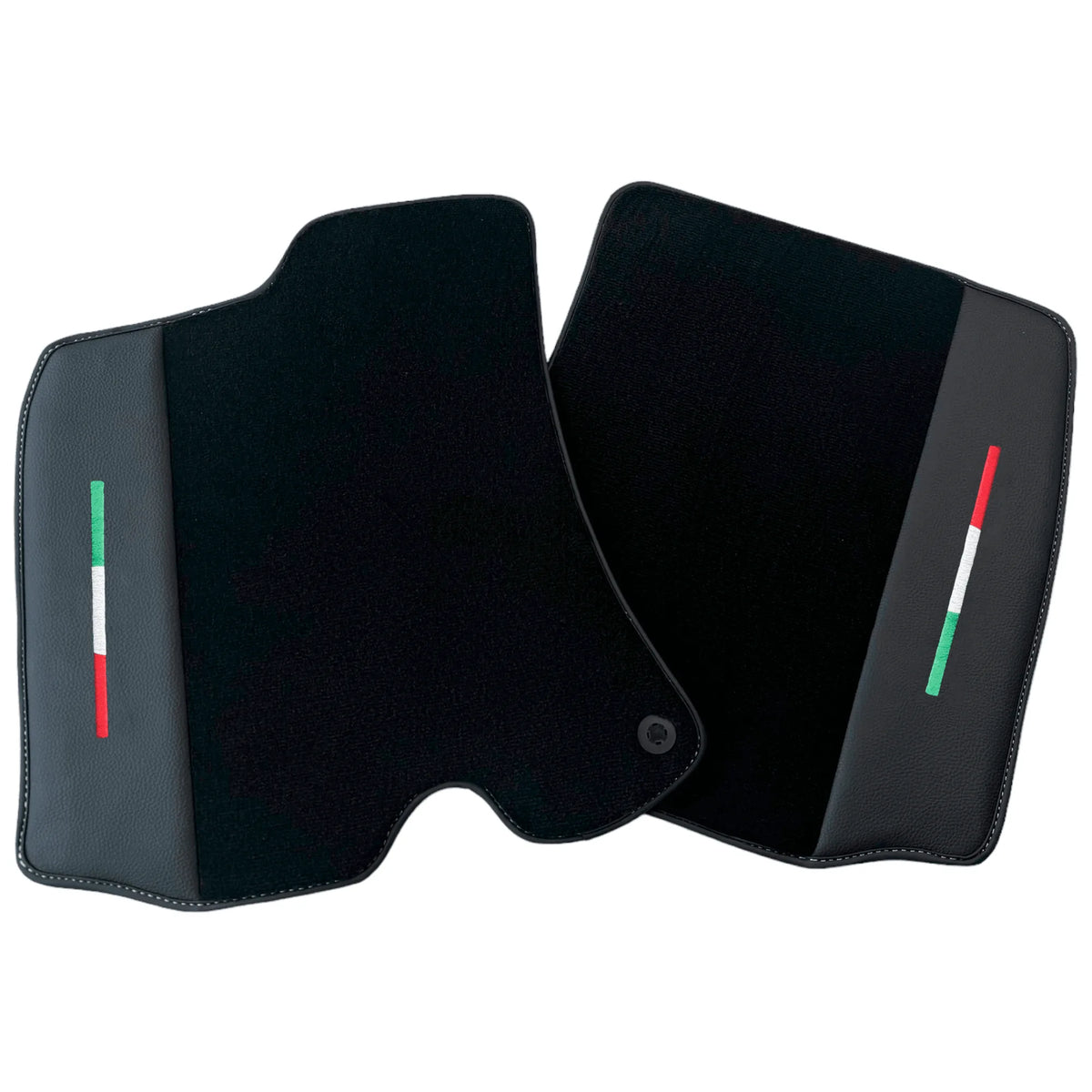 Black Floor Mats for Ferrari Portofino M (2018-2023) with Leather