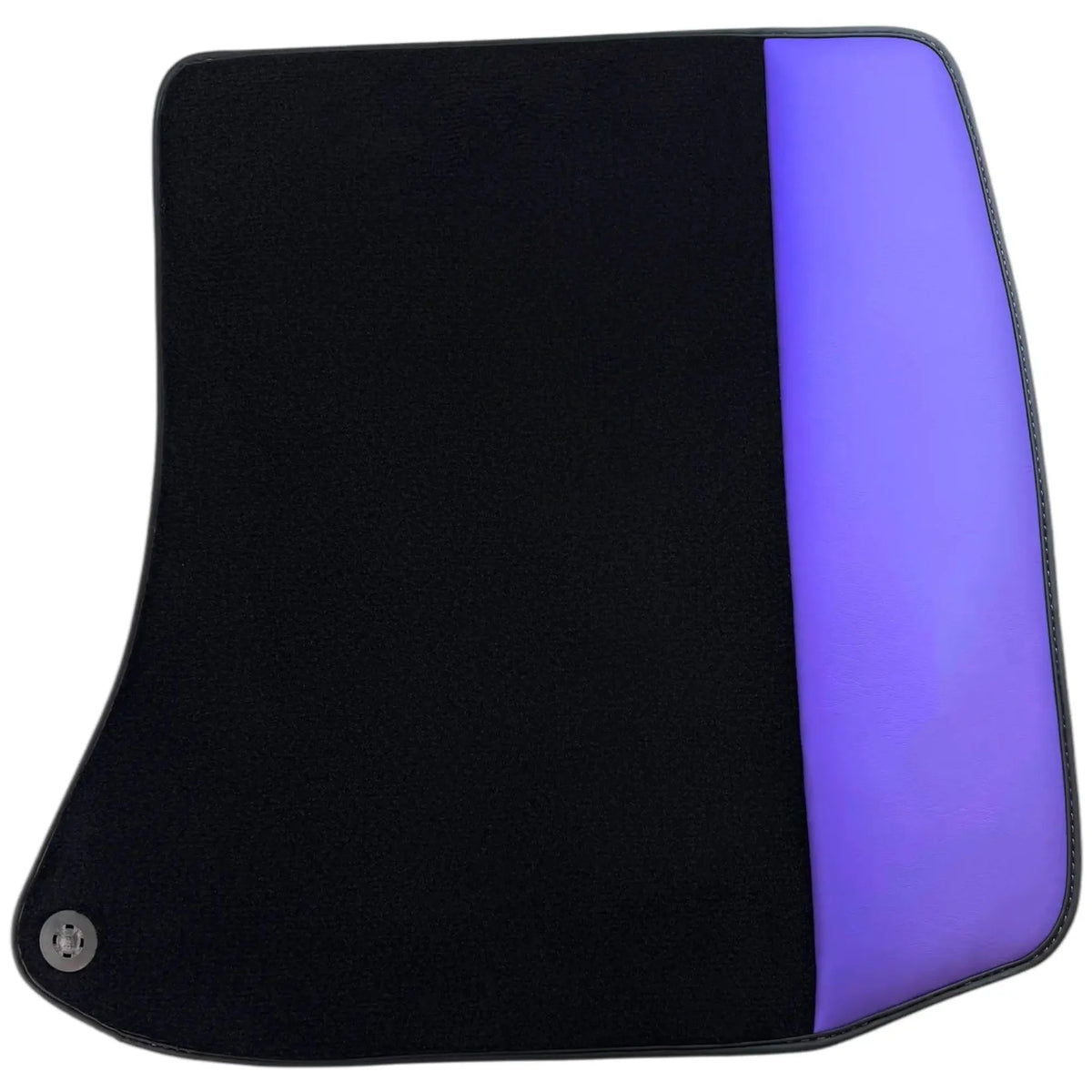 Black Floor Mats for Ferrari Roma (2021-2027) with Purple Leather
