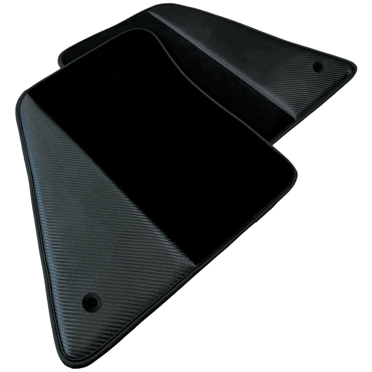 Black Floor Mats for Ferrari SF90 Stradale (2019-2024) with Carbon Fiber