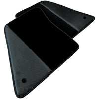 Black Floor Mats for Ferrari SF90 Stradale (2019-2024) with Carbon Fiber