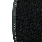 Black Floor Mats For Ford Mustang V FL (2011-2014) With Pony - AutoWin