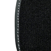 Black Floor Mats For Ford Mustang V FL (2011-2014) With Pony - AutoWin