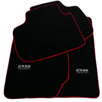 Black Floor Mats For Kia Sportage (1994-2002) ER56 Design | Red Trim - AutoWin
