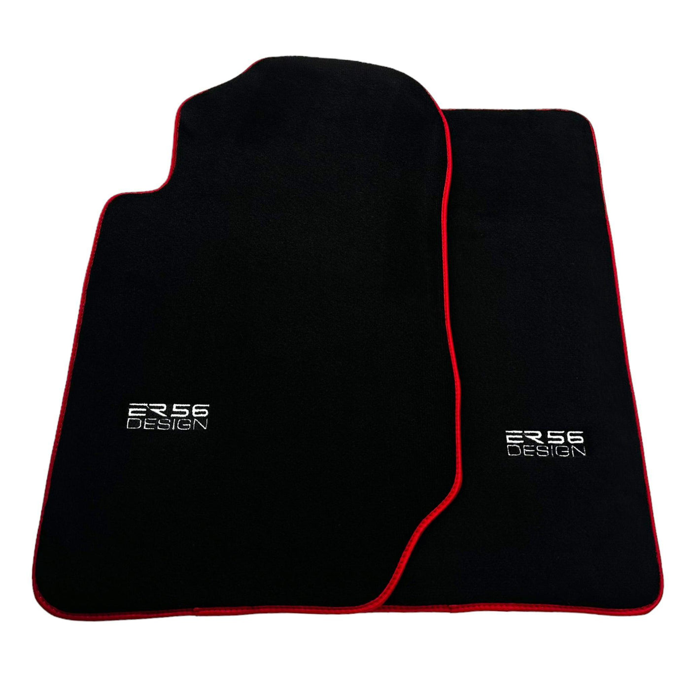 Black Floor Mats For Kia Sportage (1994-2002) ER56 Design | Red Trim - AutoWin
