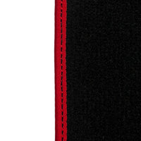 Black Floor Mats For Kia Sportage (1994-2002) ER56 Design | Red Trim - AutoWin