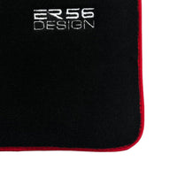 Black Floor Mats For Kia Sportage (1994-2002) ER56 Design | Red Trim - AutoWin