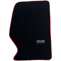 Black Floor Mats For Kia Sportage (1994-2002) ER56 Design | Red Trim - AutoWin