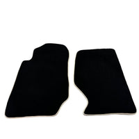 Black Floor Mats For Kia Sportage (1994-2002) with Beige Trim - AutoWin