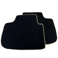 Black Floor Mats For Kia Sportage (1994-2002) with Beige Trim - AutoWin