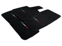 Black Floor Mats For Maserati Coupé (2001-2007) Italy Edition - AutoWin