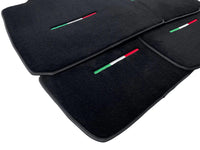 Black Floor Mats For Maserati Ghibli 2013-2022 Italy Edition - AutoWin