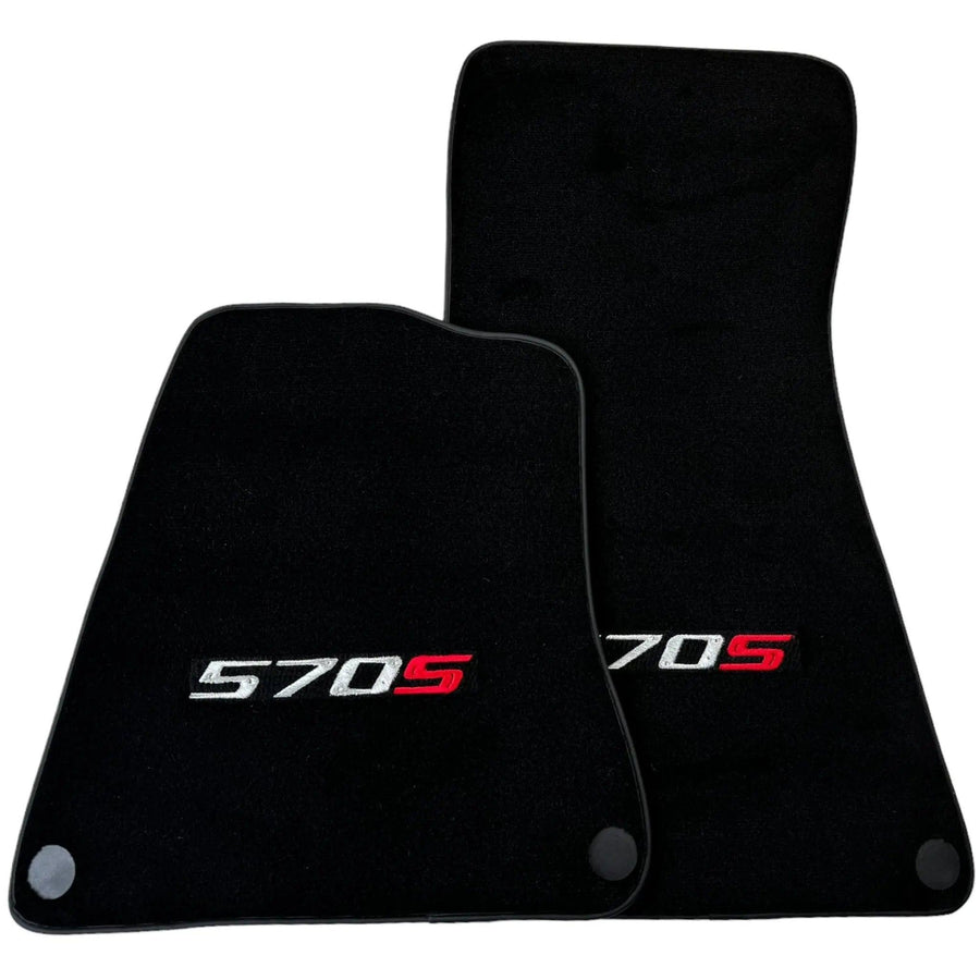 Black Floor Mats for McLaren 570S Tailored Carpets Set AutoWin - AutoWin