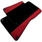 Black Floor Mats for McLaren 750S (2023-2025) with Red Leather
