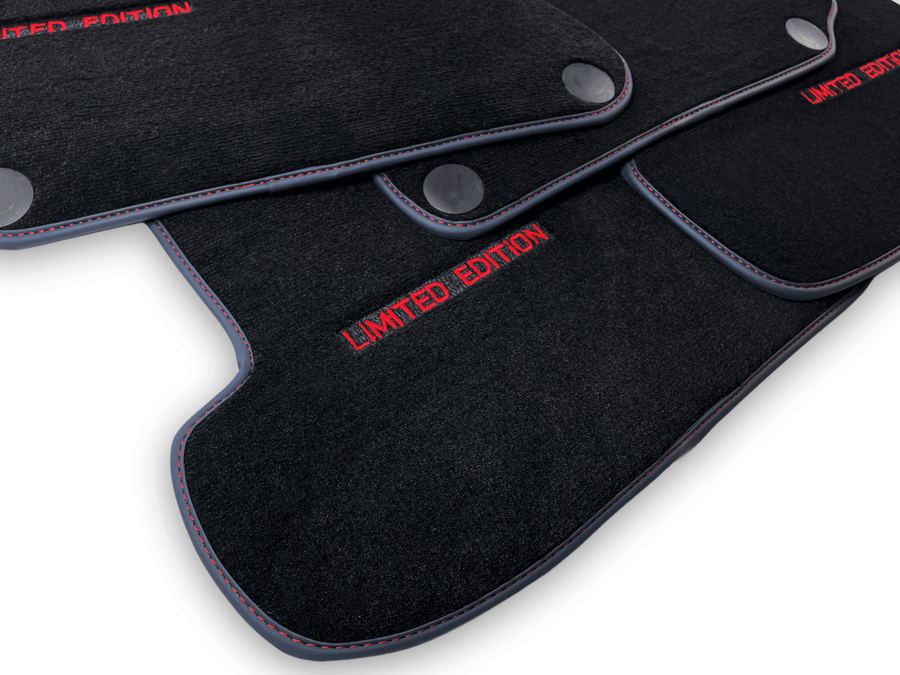 Black Floor Mats For Mercedes Benz C-Class CL203 Coupe (2000-2008) | Limited Edition - AutoWin