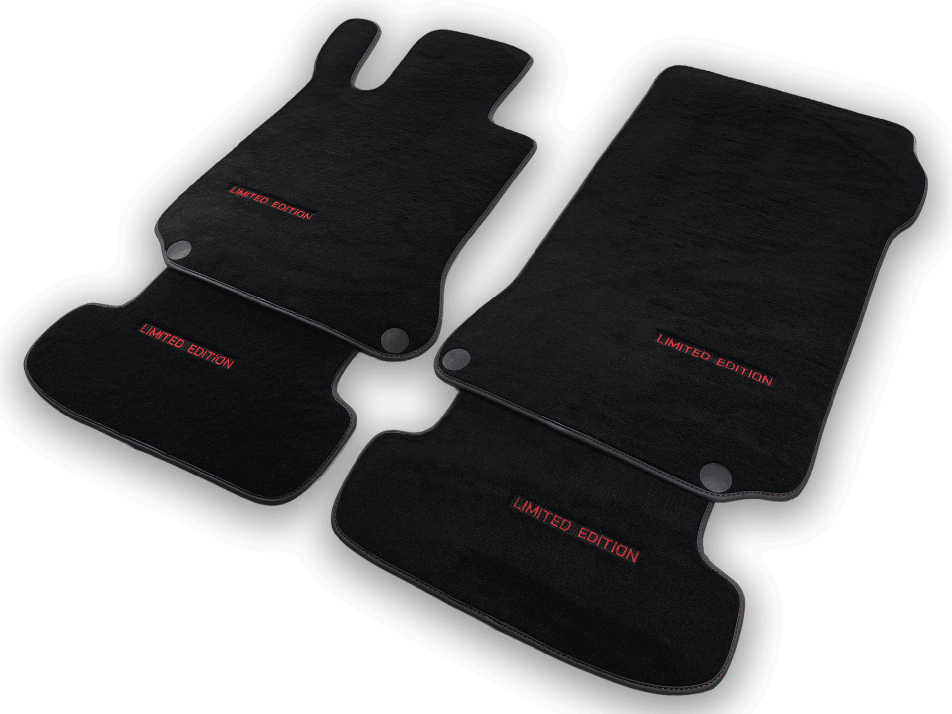 Black Floor Mats For Mercedes Benz C-Class S205 Wagon (2014-2018) Hybrid | Limited Edition - AutoWin