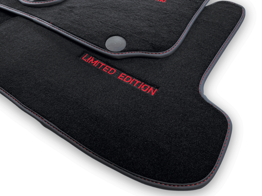 Black Floor Mats For Mercedes Benz C-Class S206 Wagon (2021-2023) Hybrid | Limited Edition - AutoWin