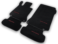 Black Floor Mats For Mercedes Benz C-Class W202 Sedan (1993-2000) | Limited Edition - AutoWin