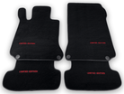 Black Floor Mats For Mercedes Benz C-Class W205 Sedan (2014-2018) | Limited Edition - AutoWin