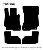Black Floor Mats For Mercedes Benz CL-Class C216 Coupe (2006-2013) | Limited Edition - AutoWin