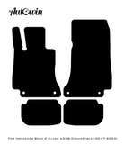 Black Floor Mats For Mercedes Benz E-Class A238 Convertible (2017-2023) | Limited Edition - AutoWin