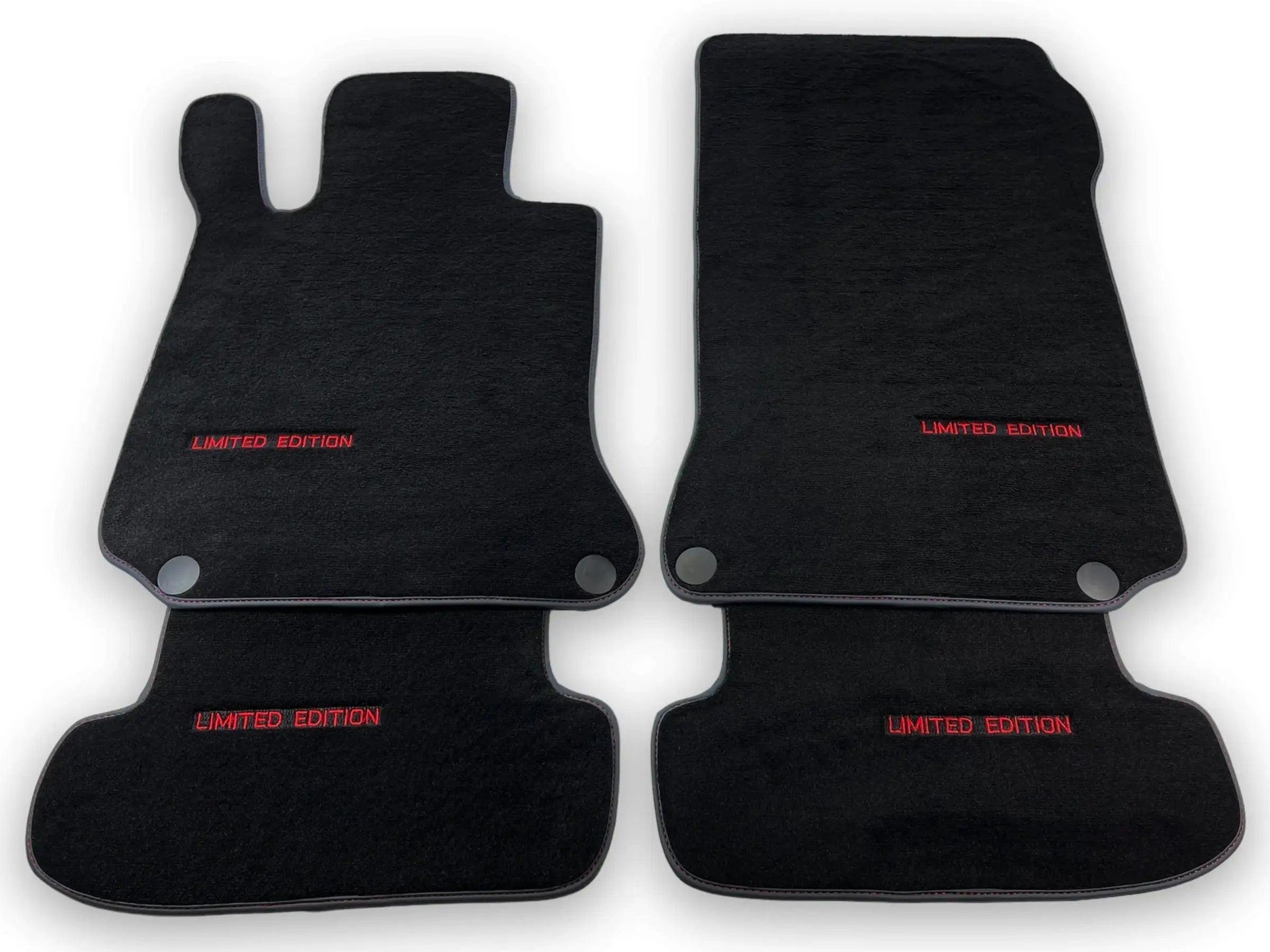 Black Floor Mats For Mercedes Benz E-Class C207 Coupe (2009-2013) | Limited Edition - AutoWin