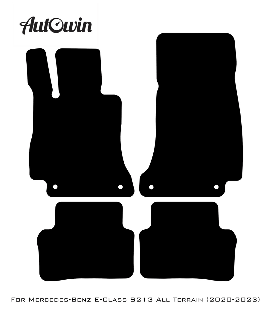 Black Floor Mats For Mercedes Benz E-Class S213 All Terrain (2020-2023) | Limited Edition - AutoWin