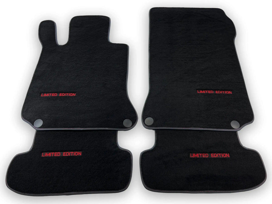 Black Floor Mats For Mercedes Benz E-Class W212 Sedan Facelift (2013-2016) | Limited Edition - AutoWin